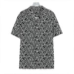 Black And White African Ethnic Print Hawaiian Shirt