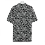 Black And White African Ethnic Print Hawaiian Shirt