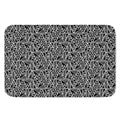Black And White African Ethnic Print Indoor Door Mat