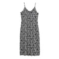 Black And White African Ethnic Print Jersey Midi Cami Dress
