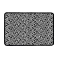 Black And White African Ethnic Print Kitchen Mat