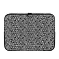 Black And White African Ethnic Print Laptop Sleeve