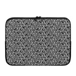 Black And White African Ethnic Print Laptop Sleeve