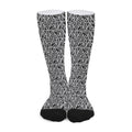 Black And White African Ethnic Print Long Socks