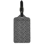 Black And White African Ethnic Print Luggage Tag