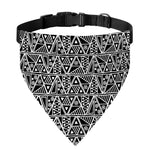 Black And White African Ethnic Print Over The Collar Dog Bandana
