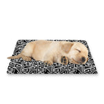 Black And White African Ethnic Print Pet Cooling Mat Cover