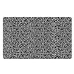 Black And White African Ethnic Print Polyester Doormat