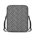Black And White African Ethnic Print Rectangular Crossbody Bag