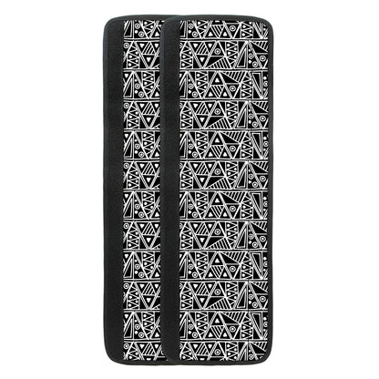 Black And White African Ethnic Print Refrigerator Handle Covers