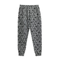 Black And White African Ethnic Print Sweatpants