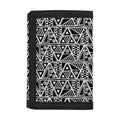 Black And White African Ethnic Print Trifold Wallet