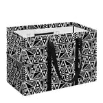 Black And White African Ethnic Print Utility Tote Bag