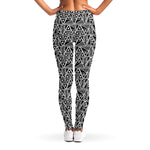 Black And White African Ethnic Print Women's Leggings