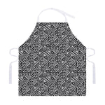 Black And White African Inspired Print Adjustable Apron