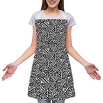 Black And White African Inspired Print Adjustable Apron