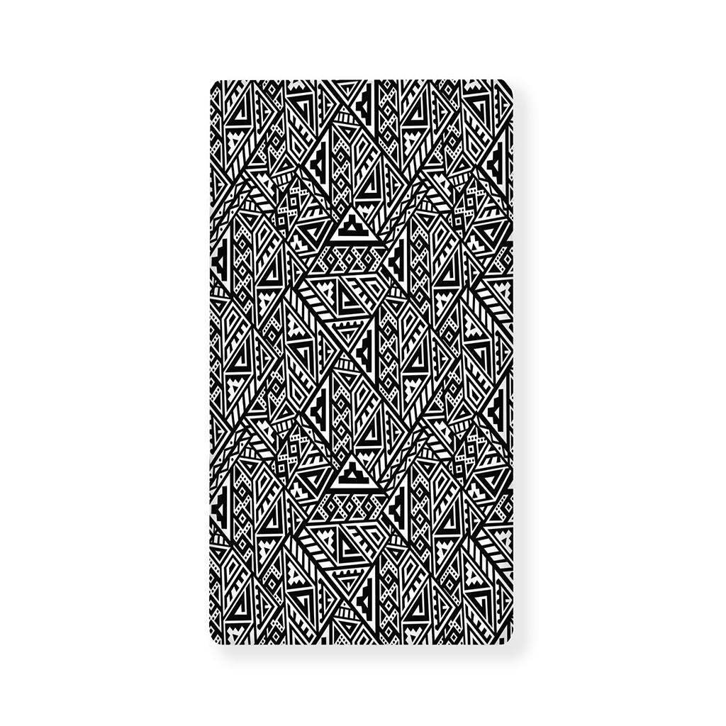 Black And White African Inspired Print Baby Crib Sheet