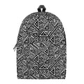 Black And White African Inspired Print School Backpack