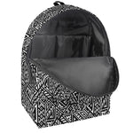 Black And White African Inspired Print Backpack