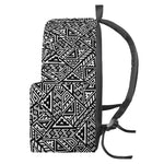 Black And White African Inspired Print Backpack