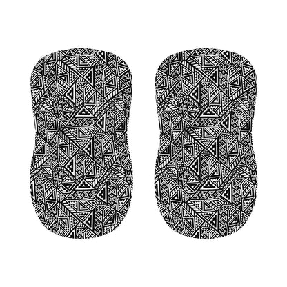 Black And White African Inspired Print Bar Stool Covers
