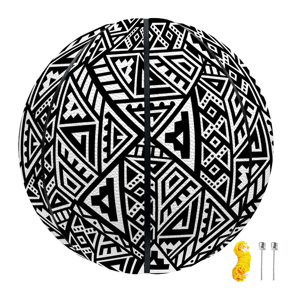 Black And White African Inspired Print Basketball