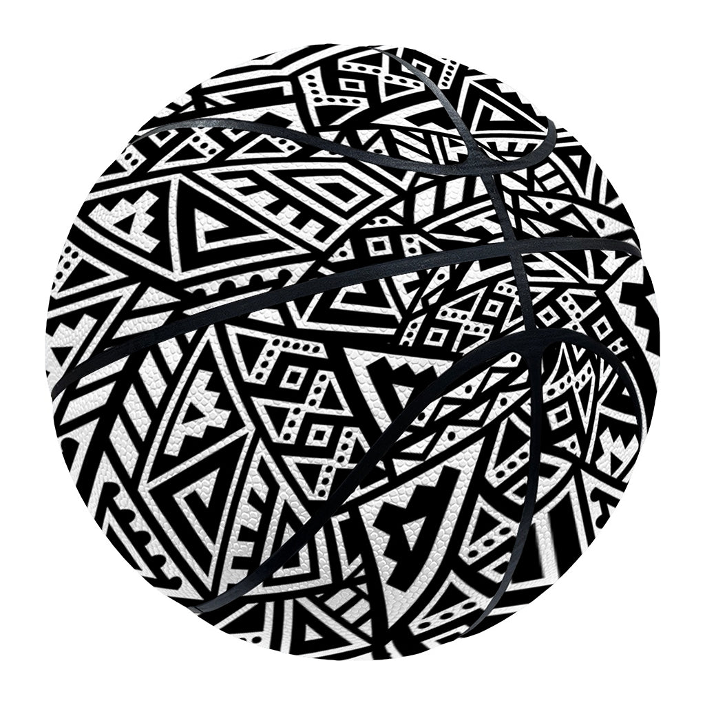 Black And White African Inspired Print Basketball