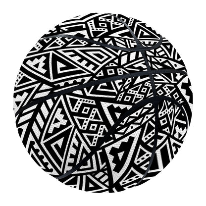 Black And White African Inspired Print Basketball