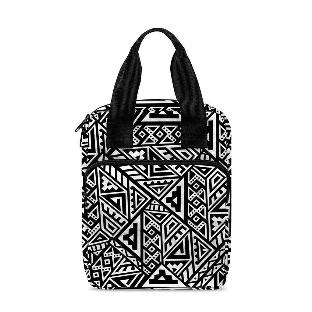 Black And White African Inspired Print Bible Tote Bag