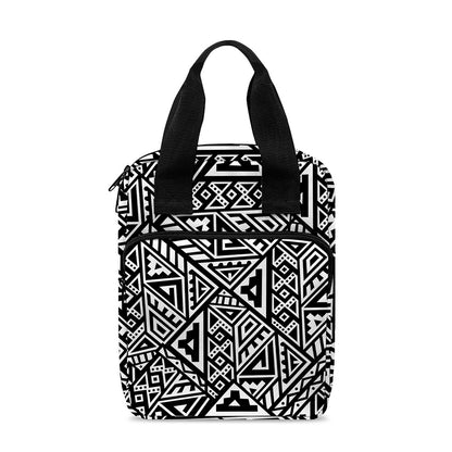 Black And White African Inspired Print Bible Tote Bag
