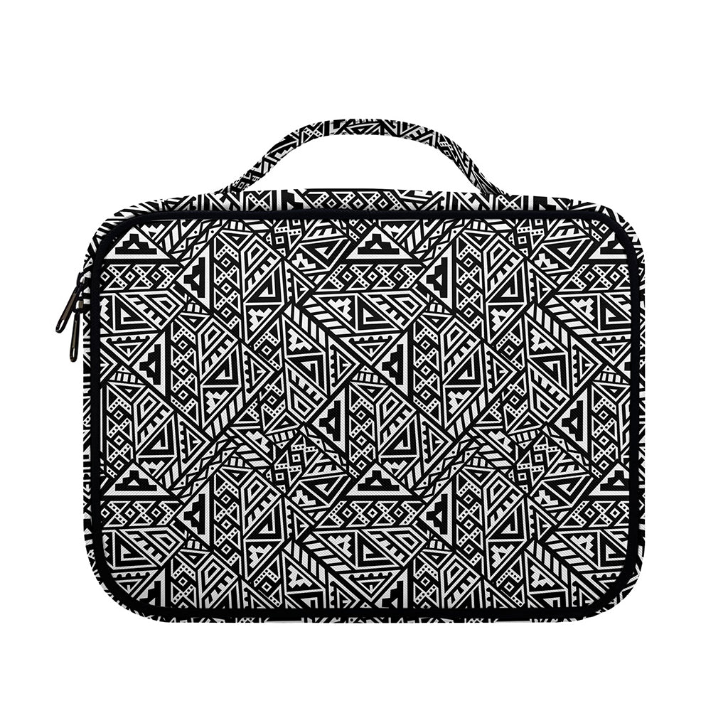 Black And White African Inspired Print Briefcase Bible Bag