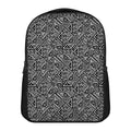 Black And White African Inspired Print Casual Backpack