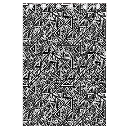 Black And White African Inspired Print Curtain