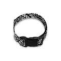 Black And White African Inspired Print Dog Collar