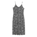 Black And White African Inspired Print Jersey Midi Cami Dress