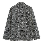 Black And White African Inspired Print Men's Blazer