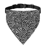 Black And White African Inspired Print Over The Collar Dog Bandana
