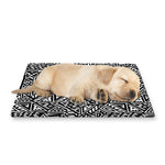 Black And White African Inspired Print Pet Cooling Mat Cover