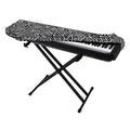 Black And White African Inspired Print Piano Keyboard Cover