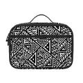 Black And White African Inspired Print Portable Lunch Bag