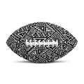 Black And White African Inspired Print Rugby Ball