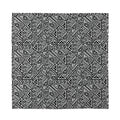 Black And White African Inspired Print Silk Bandana