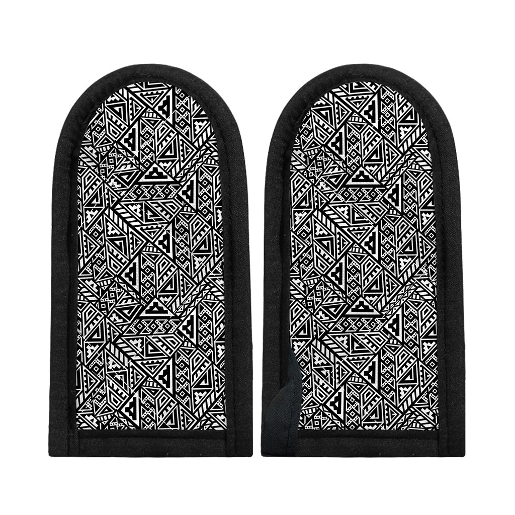 Black And White African Inspired Print Skillet Handle Cover