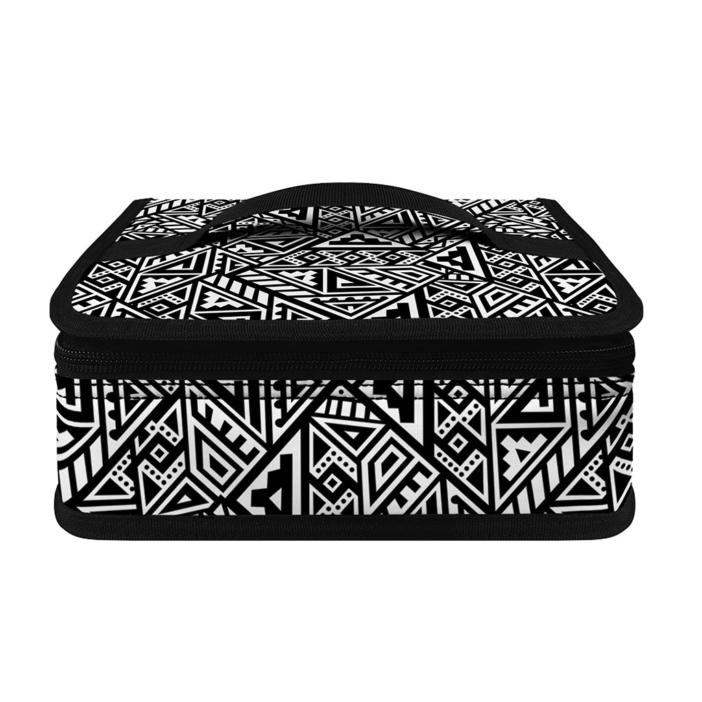 Black And White African Inspired Print Small Lunch Bag