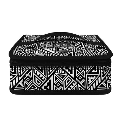 Black And White African Inspired Print Small Lunch Bag