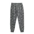Black And White African Inspired Print Sweatpants