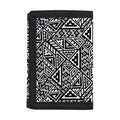 Black And White African Inspired Print Trifold Wallet