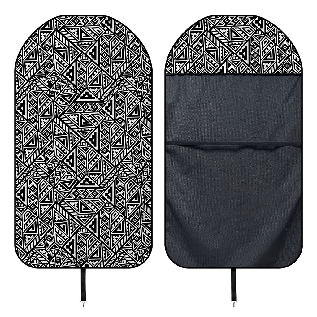 Black And White African Inspired Print Waterproof Car Seat Cover