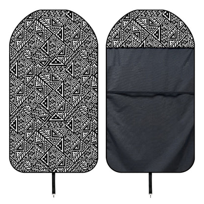 Black And White African Inspired Print Waterproof Car Seat Cover