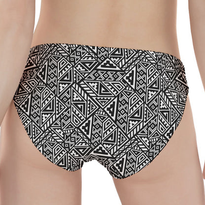 Black And White African Inspired Print Women's Panties